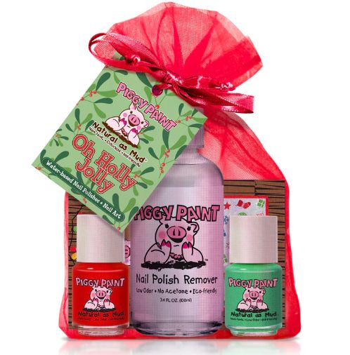 Piggy Paint Xmas Bag- Holly Jolly