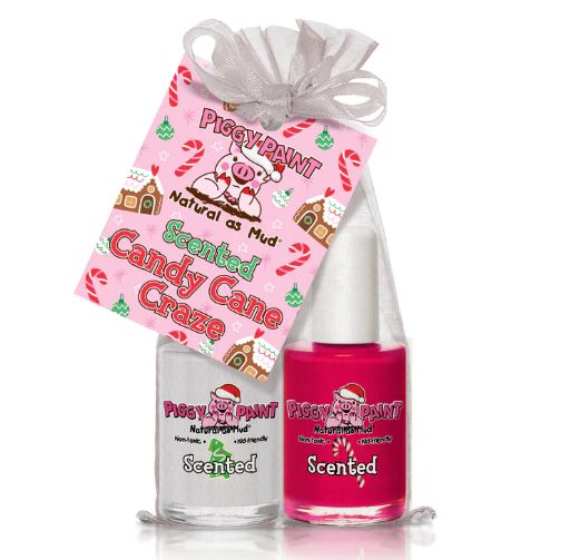 Piggy Paint 2pk Holiday Bag- Candy Cane
