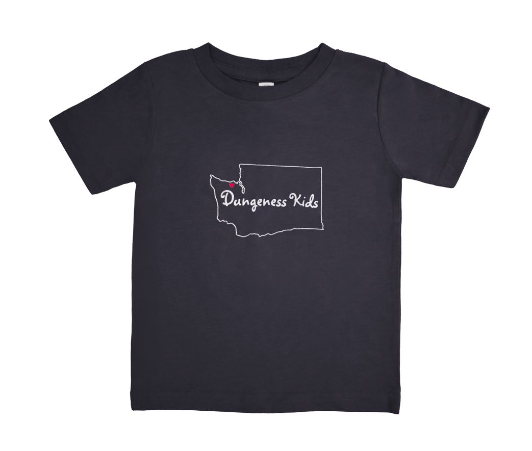 Dungeness Kids Mens Tee- navy