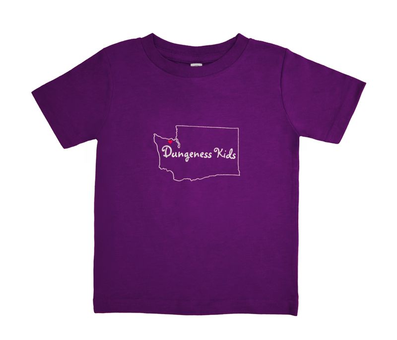 Dungeness Kids Youth Tee- purple