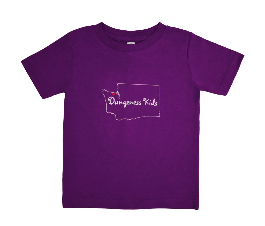 Dungeness Kids Ladies Tee- Purple