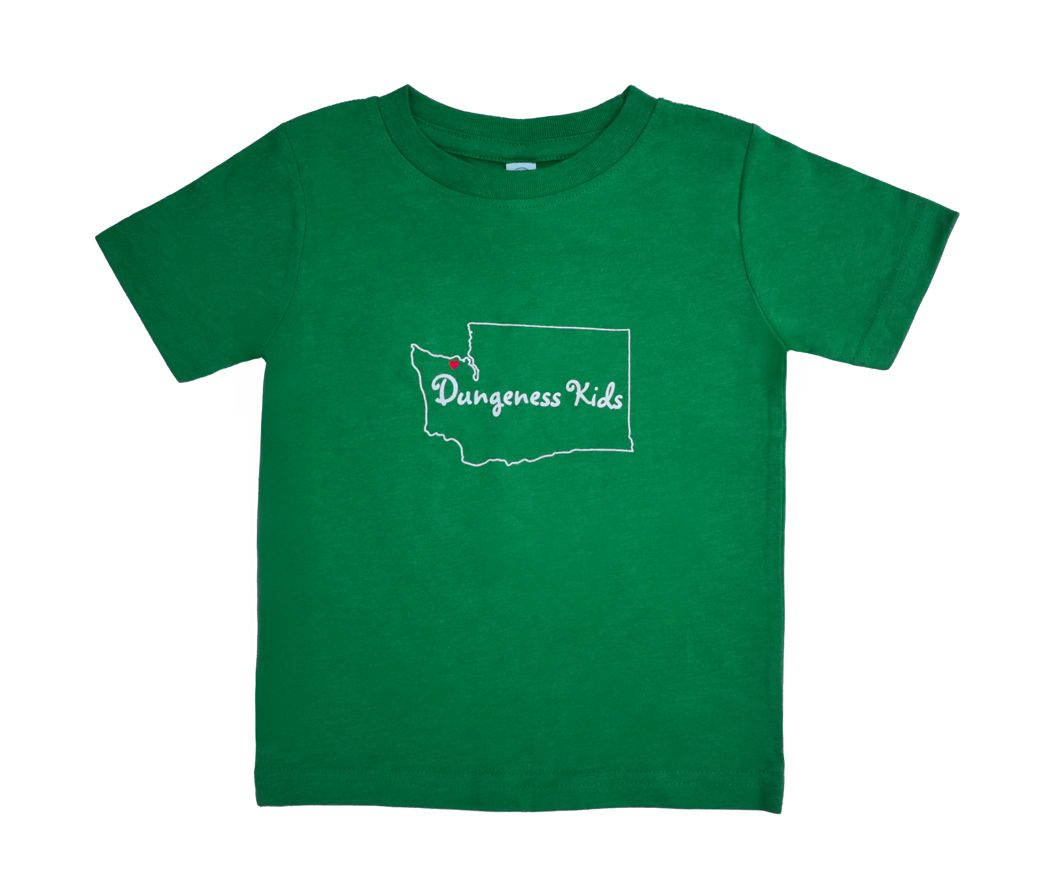 Dungeness Kids Youth Tee- Green