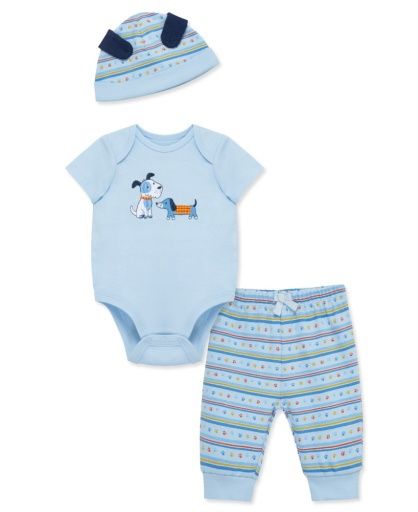 Little Me Bodysuit &amp; Pant Set- Puppies