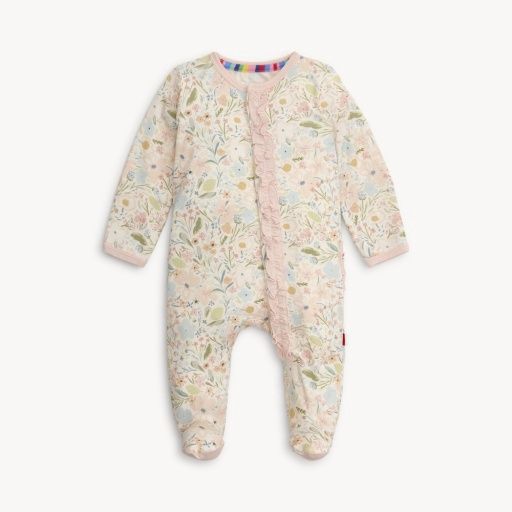 Magnetic Me Charlotte Modal Footie with Ruffle, Size: 0-3M