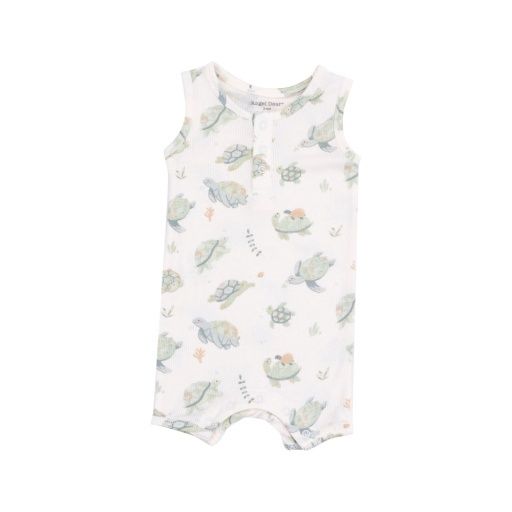 Angel Dear Sea Turtles Sleevless Shortie Romper