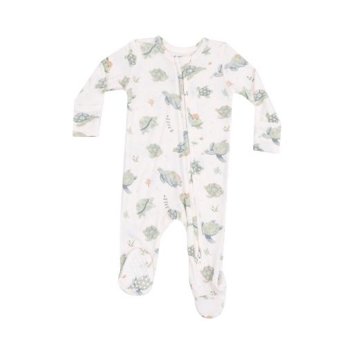 Angel Dear Sea Turtles 2 Way Zipper Footie, Size: 6-9M