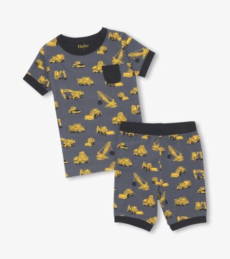 Hatley Under Construction Bamboo Short Pajama Set