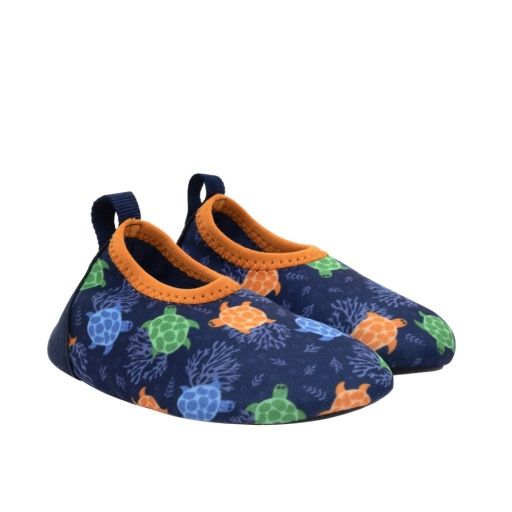 Robeez Sea Turtles Aqua Shoes- Navy, Size: 5