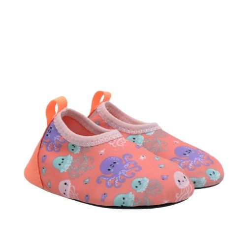 Robeez Jelly Fish Aqua Shoes- Coral, Size: 4