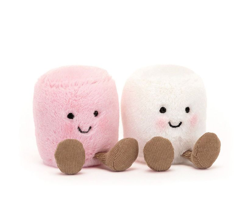Jellycat Amuseables Pink and White Marshmallows