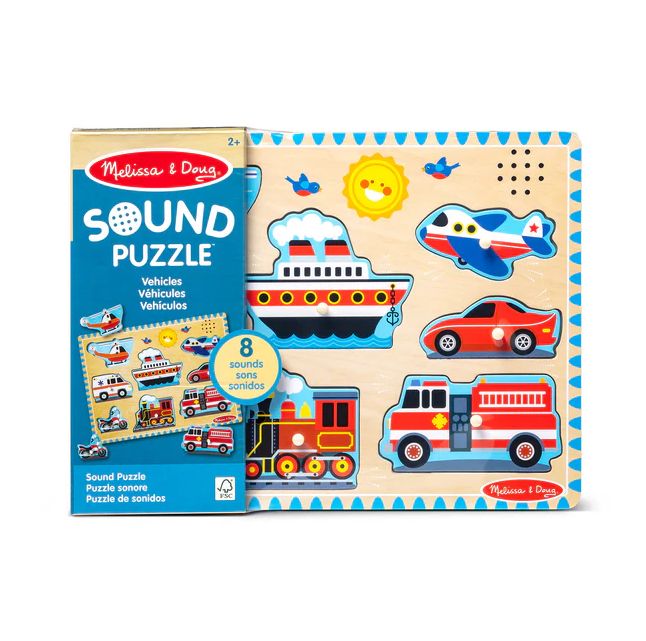 Melissa &amp; Doug sound puzzle- vehicles