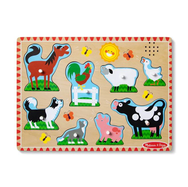 Melissa &amp; Doug sound puzzle- farm animals