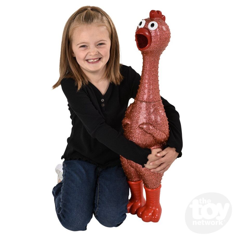 24&quot; Giant Sparkle Rubber Chicken