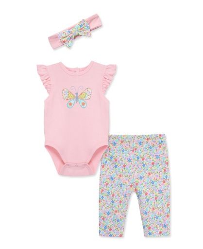 Little Me Bodysuit &amp; Pant Set- Butterfly, Size: 9-12m