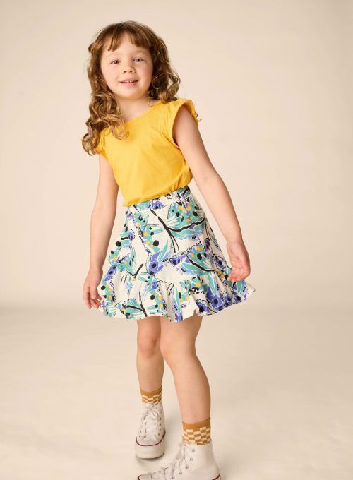 Tea Carnival Butterfly Ruffle Skirt
