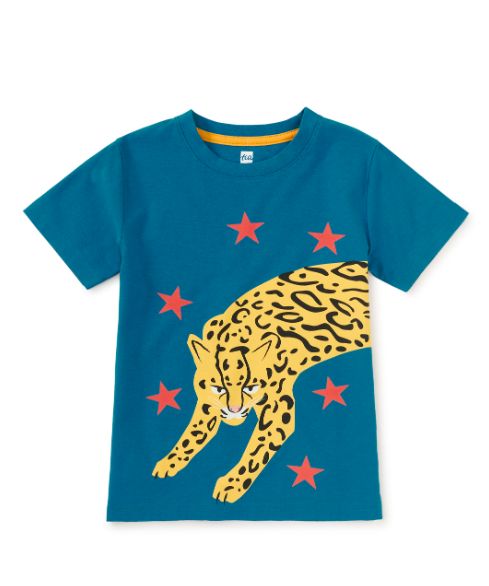 Tea 2-Sided Ocelot Graphic Tee- Aruba