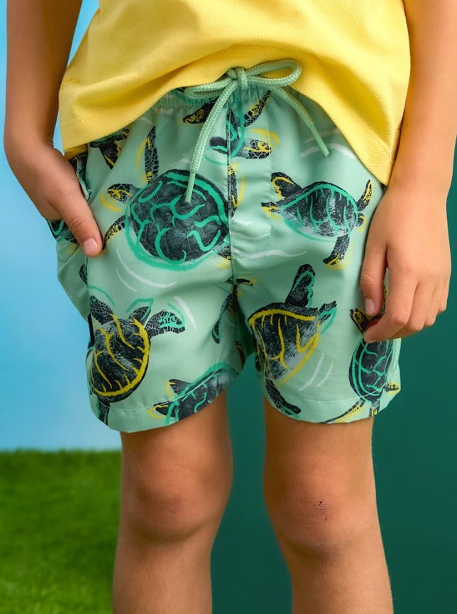Mayoral Turtle Swim Trunks- Bayleaf