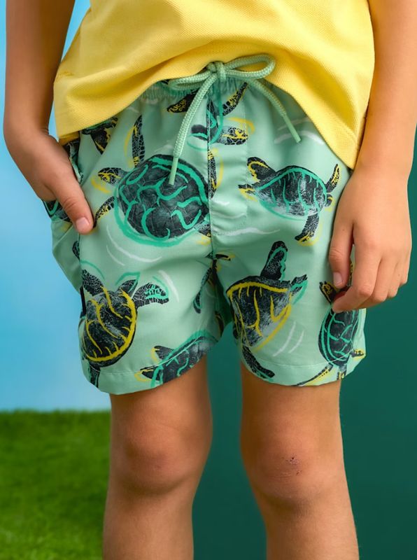 Mayoral Turtle Swim Trunks- Bayleaf
