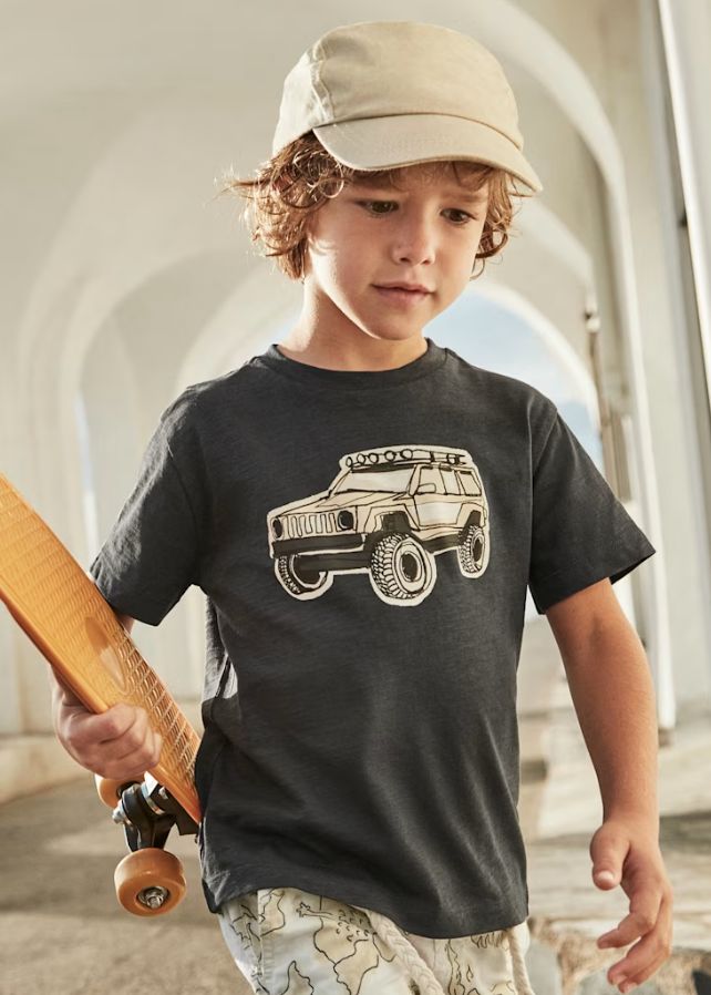 Mayoral 4x4 Jeep Graphic Tee- Asphalt