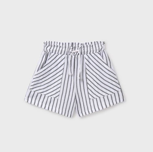Mayoral JR Striped Shorts- Black