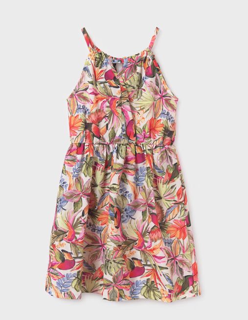 Mayoral JR Tropical Part Dress- Pumpkin