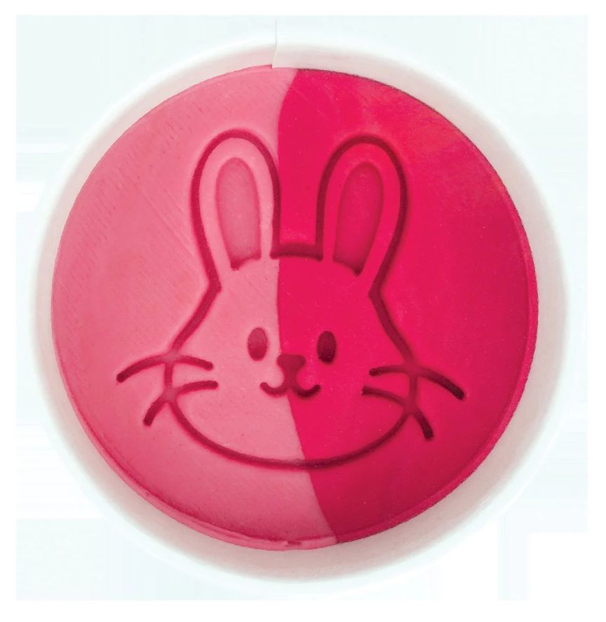 Land of Dough 1.5oz Easter cup- Pink Bunny