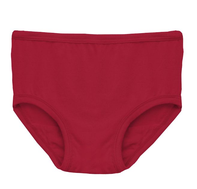 Kickee Bamboo Underwear- Crimson Red