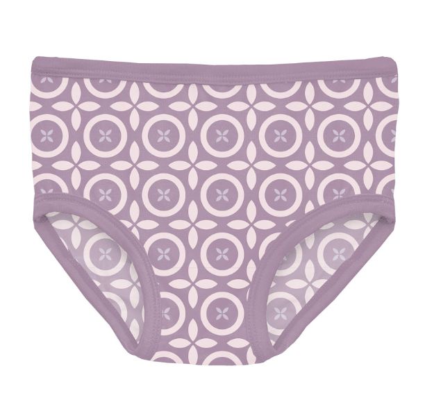 Kickee Girls Underwear- Lavender Geo Pattern