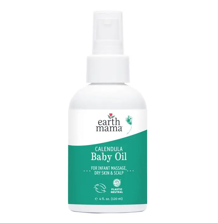 Earth Mama calendula Baby Oil- 4oz