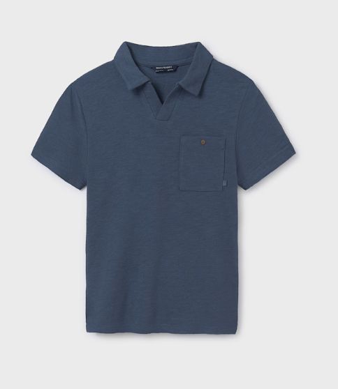 Mayoral JR Short-sleeve Pocket Polo- Navy