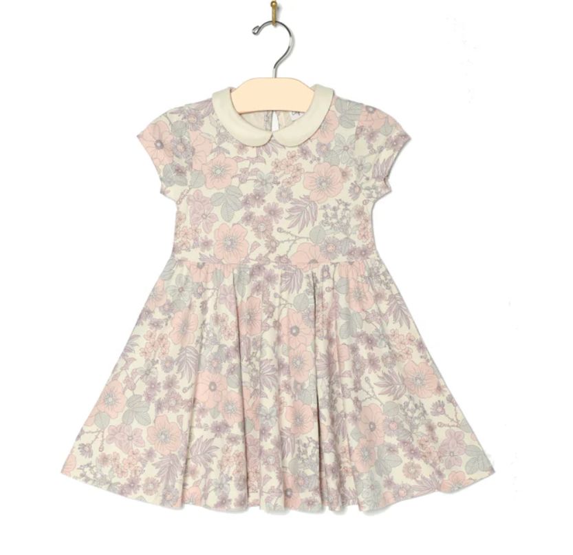 City Mouse Flutter Sleeve Dress- Vintage Floral