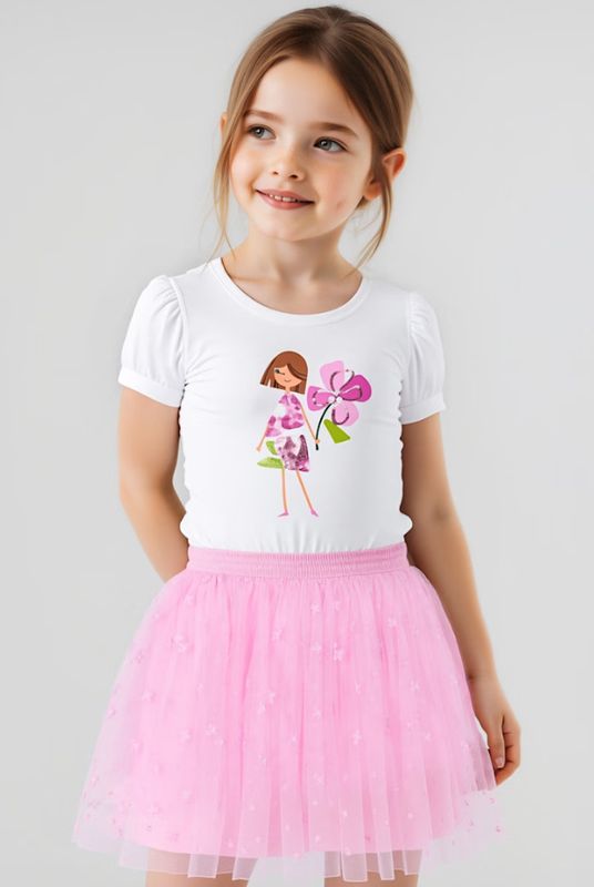 Mayoral Tulle Skirt Set- Mauve