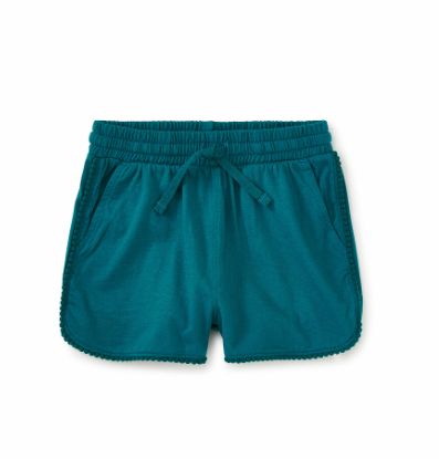 Tea Pom-Pom Gym Shorts- Scuba