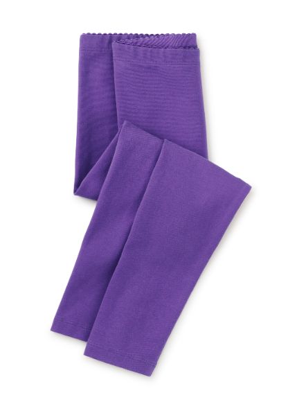 Tea Solid Leggings- Deep Lavender