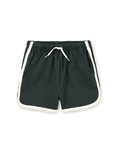 Tea Sporty Ringer Shorts- Pepper