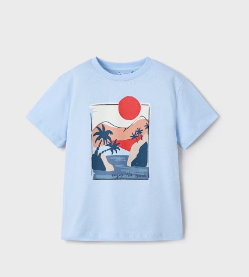 Mayoral Beach Sunset Tee- Light Blue