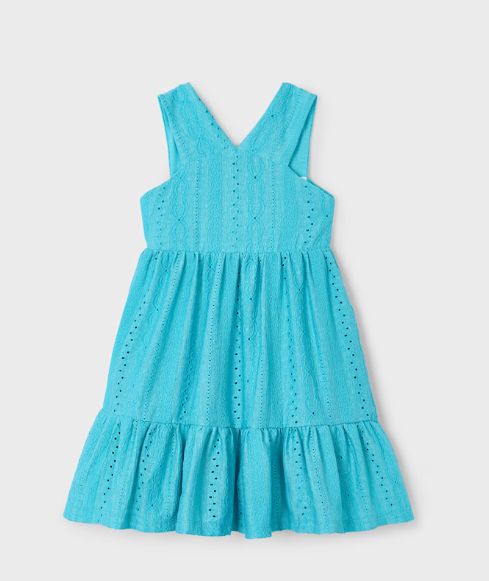 Mayoral Eyelet Halter Dress- Agate