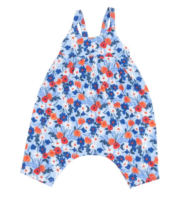 Angel Dear Poppy Days Tie Back Romper, Size: 18-24M