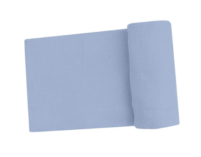 Solid Muslin Dusty Blue Swaddle Blanket, Size: O/S
