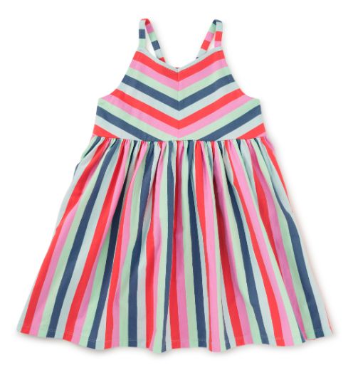 Tea Striped Racerback Twirl Dress