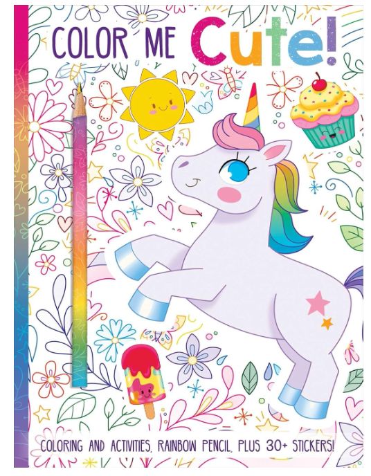 Color Me Cute Coloring Book