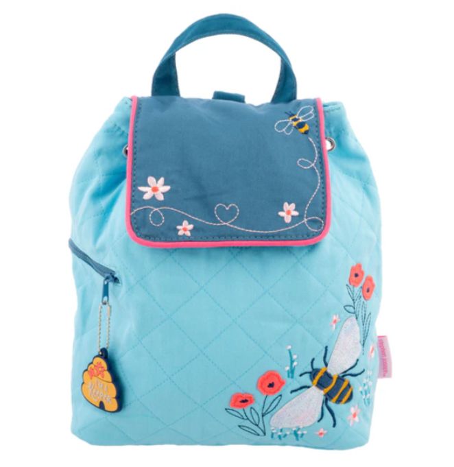 Stephen Joseph Quilted Backpack- Bee