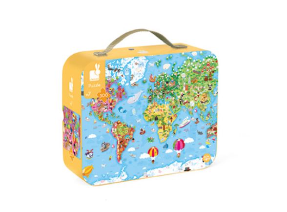 Janod 300pc World Map Puzzle