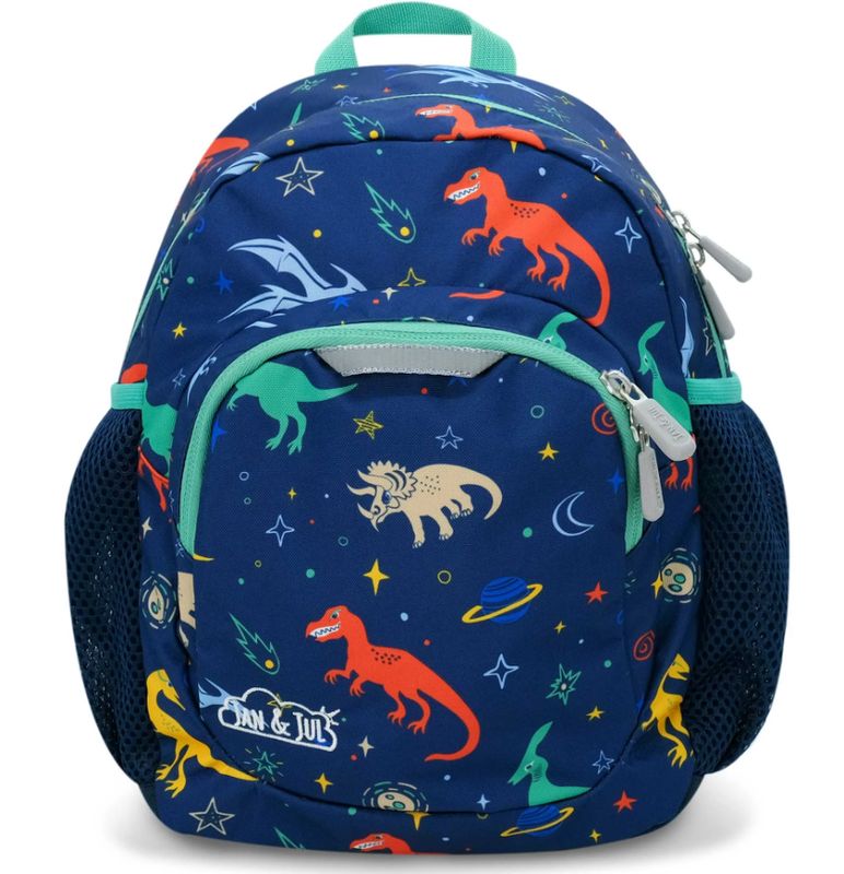 Jan &amp; Jul Toddler Backpack- Space Dinos