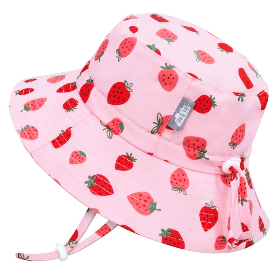 Jan &amp; Jul - Aqua Dry Bucket Hat- Pink Strawberry