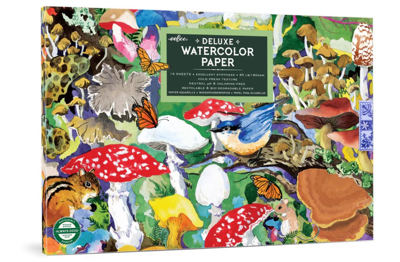 eeBoo Watercolor Paper Pad- Mushroom