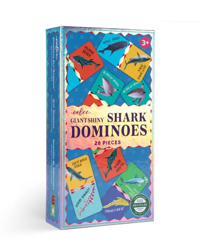eeBoo Giant Shiny Sharks Dominoes