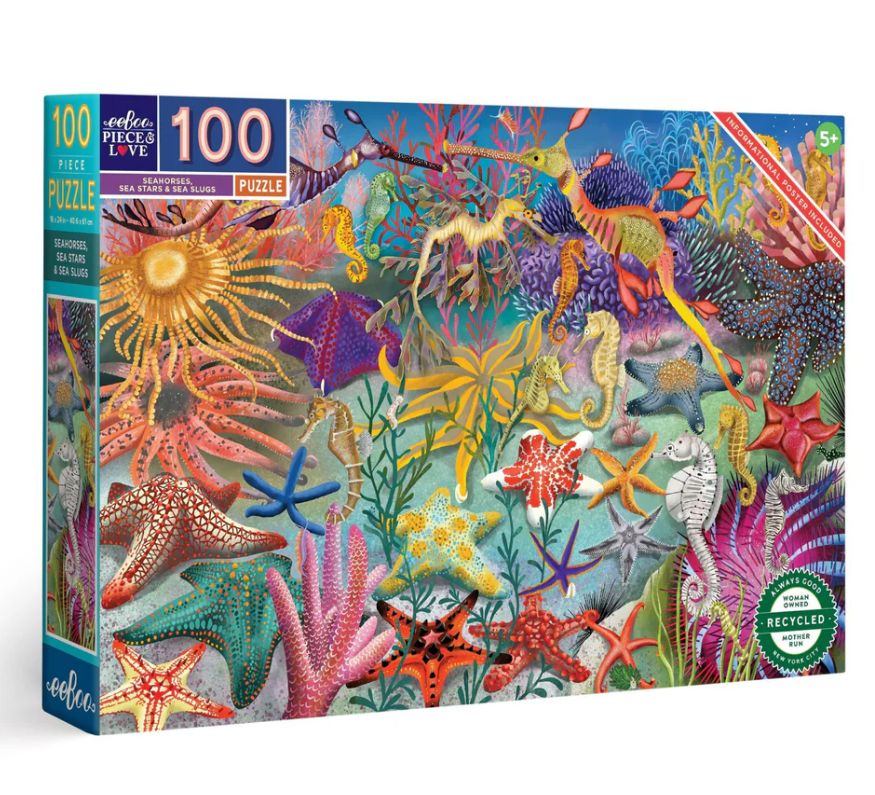 eeBoo 100pc Puzzle- Seahorses