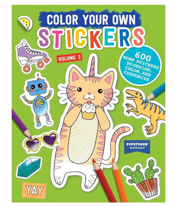 Color Your Own Stickers- Volume 2