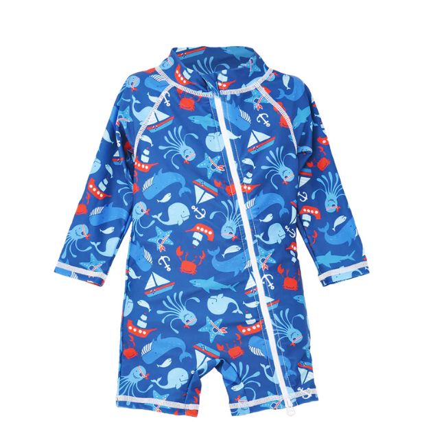 Flap Happy Shortie Swimsuit- Nautical Fun